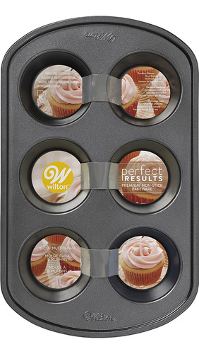 Molde Muffin 6 Cavidades Estandar Antiadherente Pr Wilton