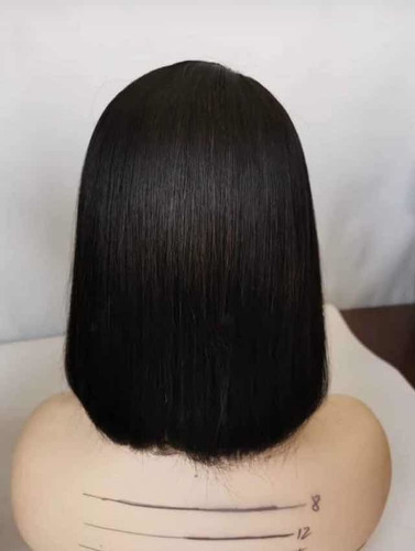 Peluca Tipo Premium Corte Bob /cabello 100% Humano / T1