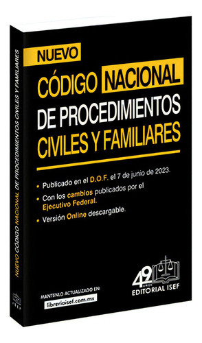 Código Nacional De Procedimientos Civiles Y Fam 2023 Isef