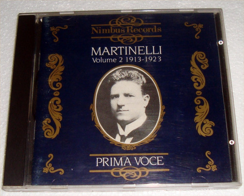 Giovanni Martinelli Vol 2 1913/23 Puccini Verdi Cd Usa Kkt 