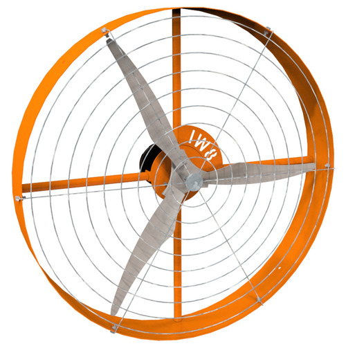 Ventilador Industrial Tufão 1000 laranja 3 pás de polietileno