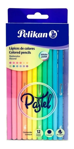 Lapices De Colores Pasteles Pelikan X12 *5 Cajas