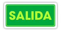 Comprar Señalamiento Salida Fotoluminiscente 35x50