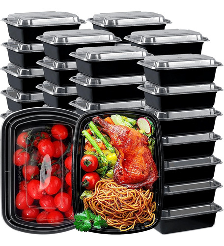 Container 50 Pack Food Storage Container With Lids, 6773c