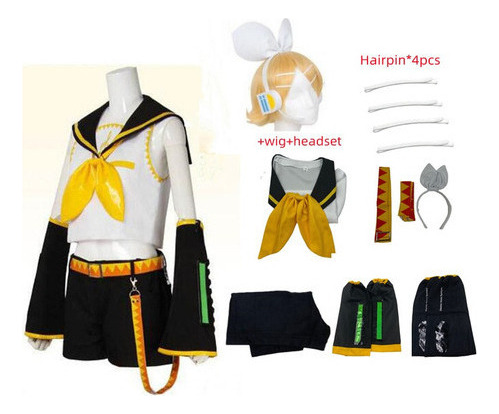 1 Disfraz De Vocaloid Rin For Cosplay Anime Y Hallo