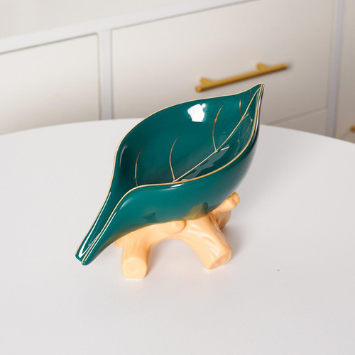 Jabonera De Cerámica Para Encimera Con Soporte Para Verde