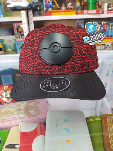 Gorra Cachucha Snapback Precurve Pokemon Pokeball Bioworld