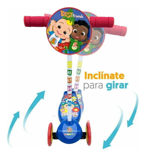 Scooter Preescolar Cocomelon Apache Antiderrapanteinclinable