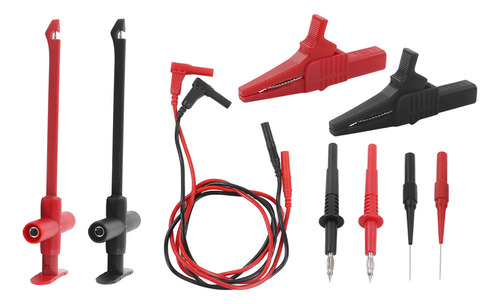Kit De Cables De Prueba Para Multímetro Con Clip De Cocodril