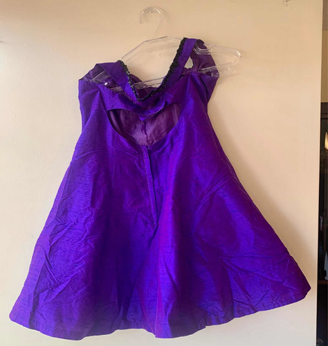 Vestido Morado Corto Para Fiesta Talla M Cod 942