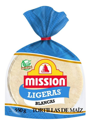 3 Pza Tortillas Mission Ligeras 550 G