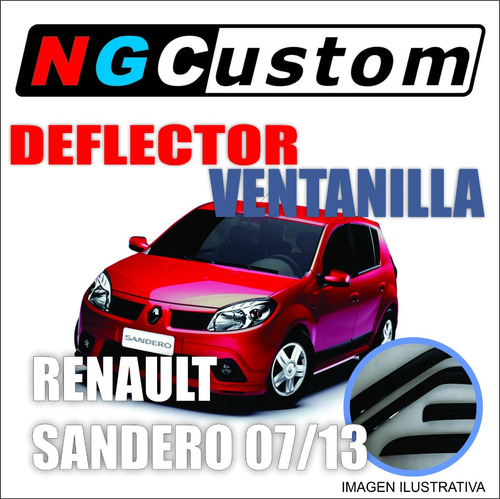 Deflector De Ventanilla Renault Sandero 07/13 Del. Coliza