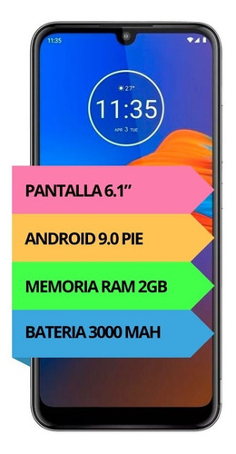 Moto E6 Plus 32 GB polished graphite 2 GB RAM - Aceptable (Reacondicionado)