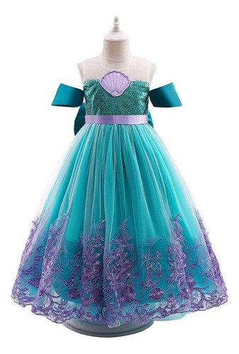 Vestido Princesa Ariel Samenita Combina Con Disfraces Famili