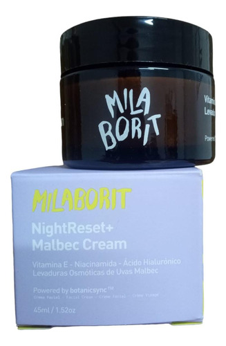 Milaborit- Nightreset + Cream Vit. E Ácido Hialurónico 45ml