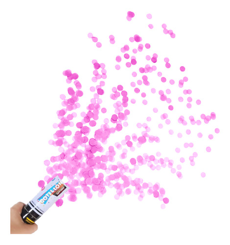 Mortero Cañón Lanza Papelitos Revelación Sexo Rosa Pack X2u