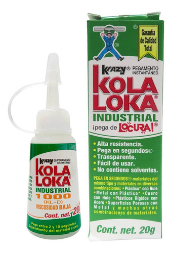 Pegamento Líquido Kola Loka KL-D color transparente 20 G