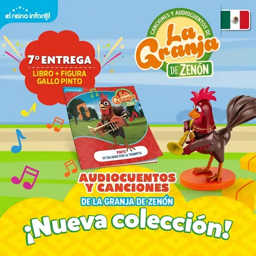 Audiocuentos Granja De Zenon Libro + Figura N°11 Gallo Pinto