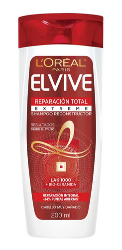 Elvive Shampoo X200 Reparacion Total 5 Extreme 