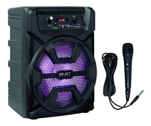 Bafle Amplificado 8 Select Sound Hero Tws Bluetooth 2500w Color Negro
