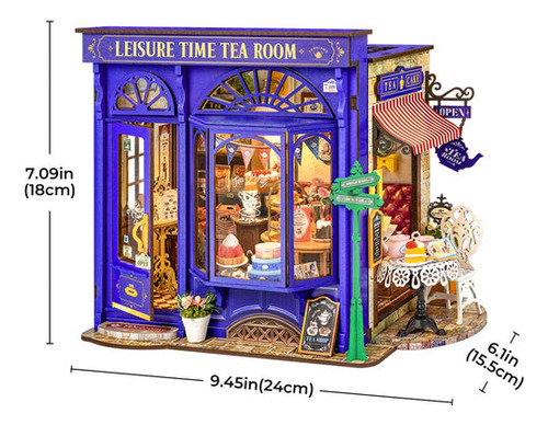 Casa De Muñecas En Miniatura Rolife Leisure Time Para Salón