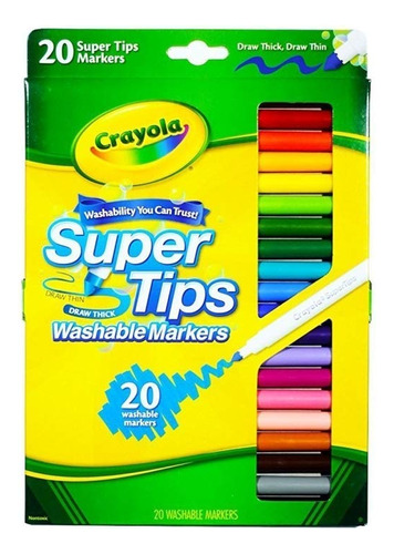 Crayola Marcadores Super Tips-20/pkg