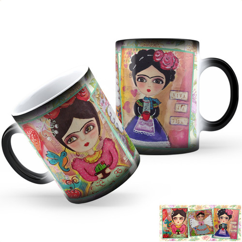 Taza Mágica Frida Kahlo Ag Calidad