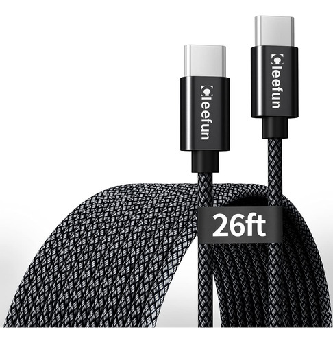 Cleefun Cable Usb C A Usb C Extralargo [26 Pies/26.2ft], Cab