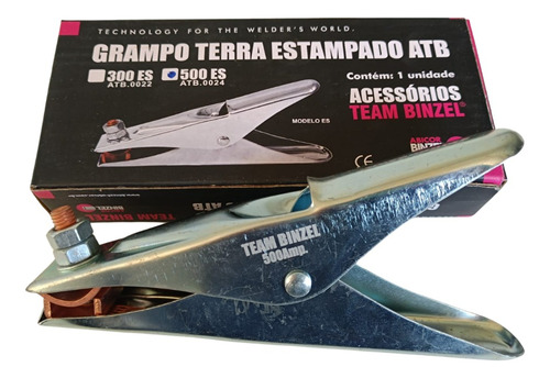 Garra Negativa Grampo Terra Estampado 300 A - Binzel