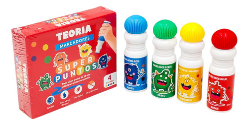 Marcadores Teoria Super Puntos X4 Serviciopapelero