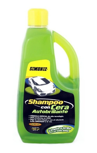 Shampoo Con Cera Auto Brillante 1900 Ml Simoniz Carro