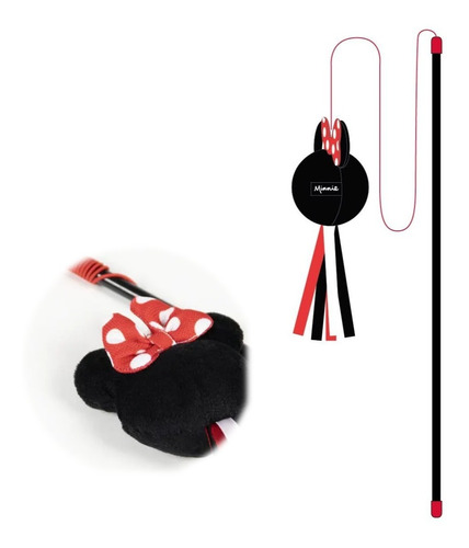 Juguete Varita Palito Con Cuerda Para Gato Disney Minnie