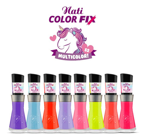 Imagem 3 de 5 de Kit Multi Coleções Nati - Glitter + Multicolor + Me Salva