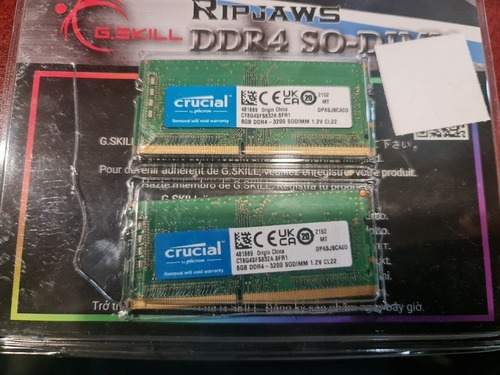 So Dimm Memorias Ram Crucial Ct8g4sfs832a 2x8gb