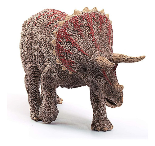 Figura Dinosaurios Triceratops Colección Pintado A Mano