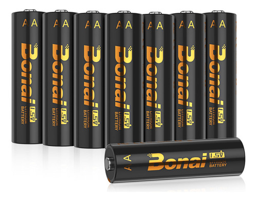 Bonai Baterias De Litio Aa, 1.5 V 3000 Mah Bateria Doble A D