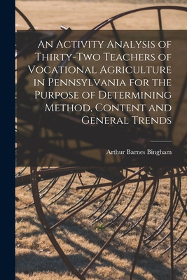 Libro An Activity Analysis Of Thirty-two Teachers Of Voca...