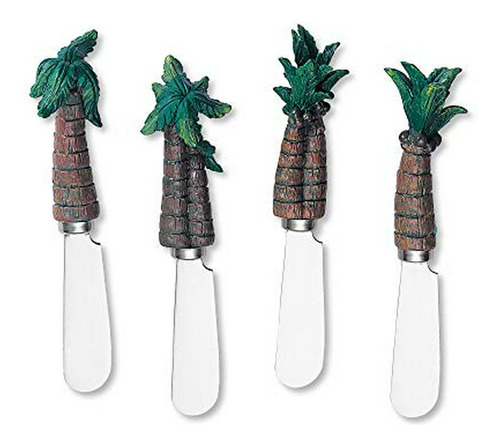 Supreme Housewares Palm Tree Resin Spreader S/4, 5 , Multi