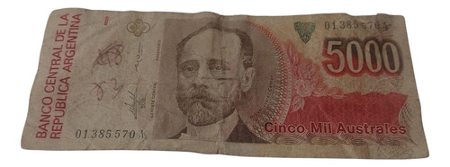 Billete Antiguo 5000 Ausrales