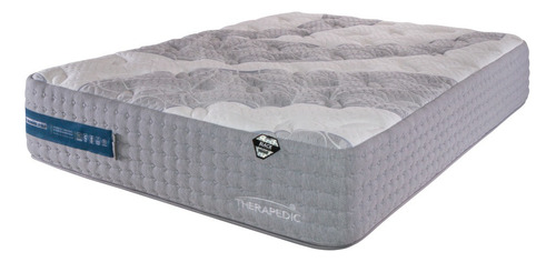 Colchón Queen Size Espumas Therapedic Vivaldi 32 Cm Firme Color Gris