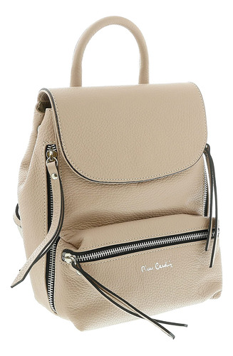 Pierre Cardin Mochila Moda Cuero Beige Para Mujer 9-10-4.5