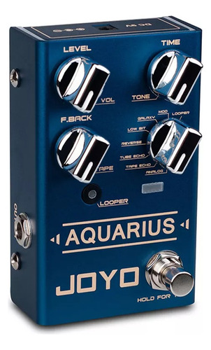 Pedal De Efectos Joyo Revolution Aquarius R-07 Blue