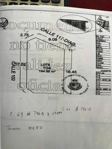 Imagen 1 de 1 de Se Vende Terreno En Fraccionamiento Ciudad Caucel De 194.66