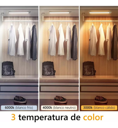 30cm Lámpara Premium 60 Led Barra Luz Sensor Movimiento Casa Blanco