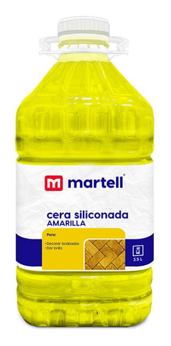 Cera Siliconada Liquida Martell Amarilla  Galon X 3.5 Lt