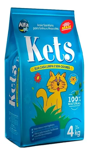 Arena Kets para Gato Higiénica Sanitaria Elimina Olores 4kg