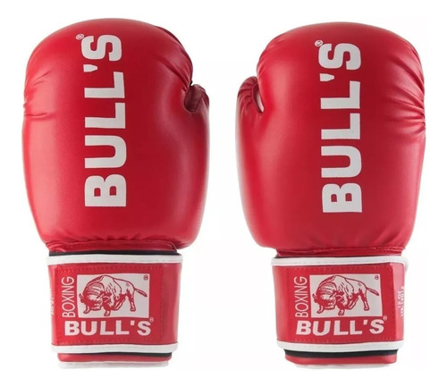 Guantes De Boxeo Bulls Importados Kick Boxing Muay Thai 14oz Rojo