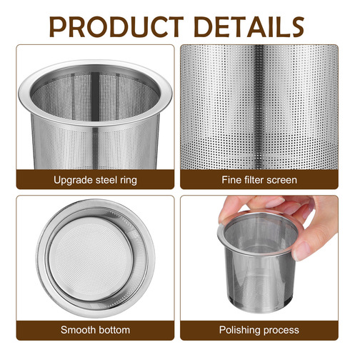 Filtro Colador De Té De Malla Inoxidable Para El Hogar