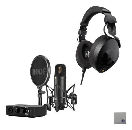 Rode Kit Completo Estudio Interfaz Audio Ai-1 Microfono Nt1