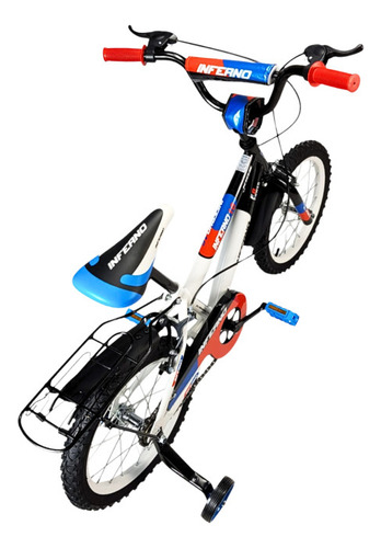 Bicicleta Para Niños R16 Llantas Aire Y Entrenamiento Con Color Azul